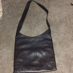 The Sak black pure leather  crossbody shoulder bag   NWOT